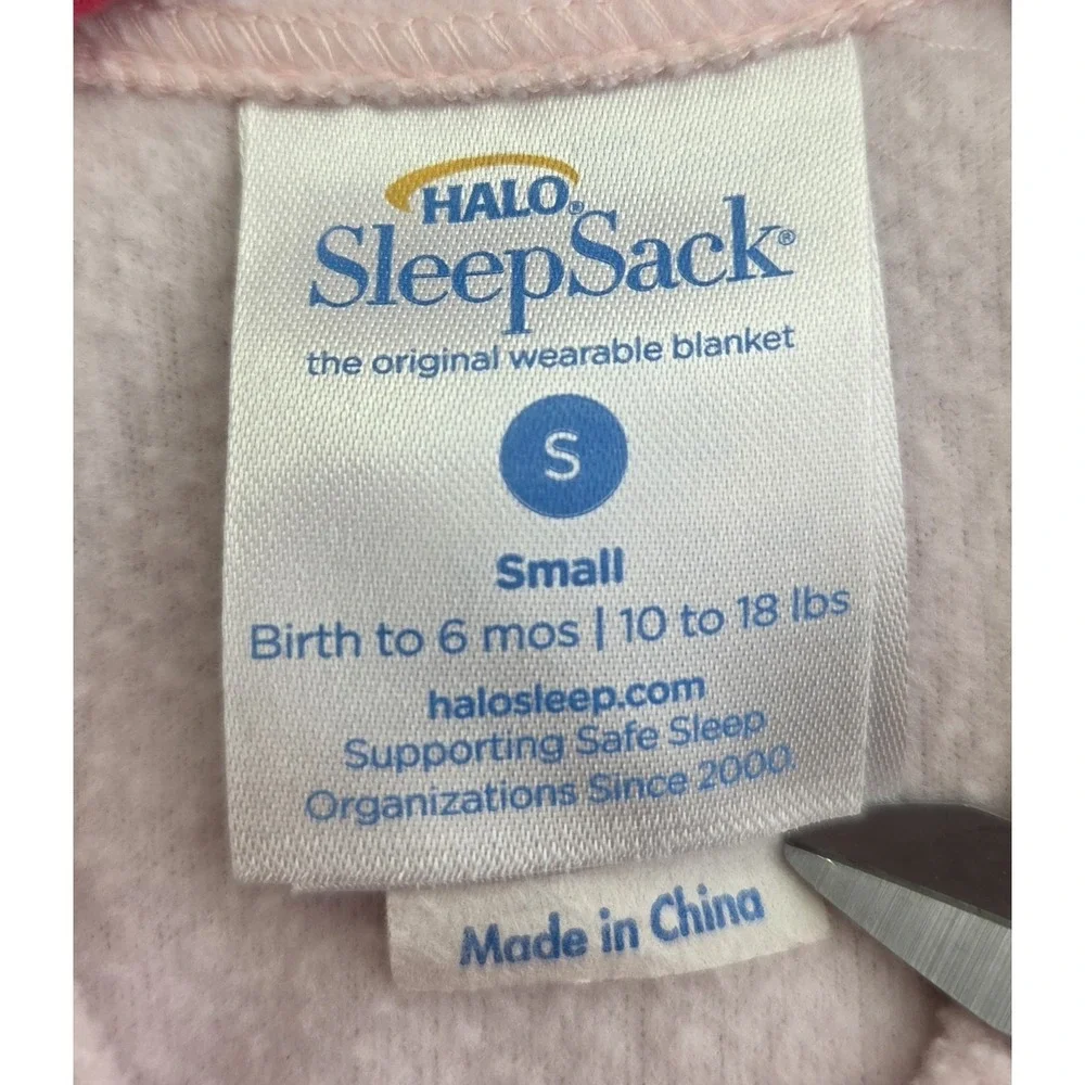 Halo Sleep Sack Swaddle Size Small Birth To 6 Months Pink Stars Moon  10-18 lbs